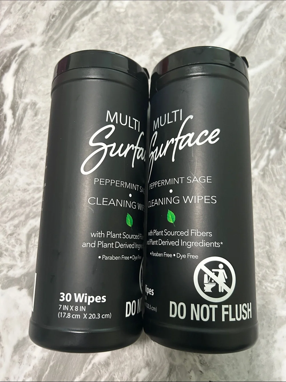 Multi-Surface Cleaning Wipes - Peppermint Sage (Black)